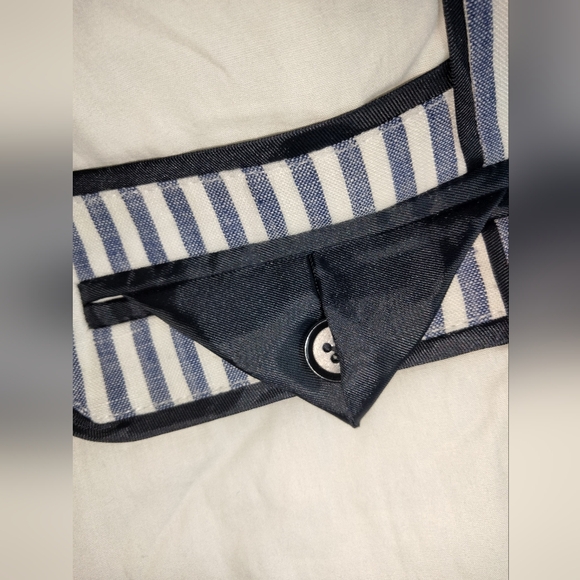 J. Crew (Size 12) Blue & White Linen Classic Striped Schoolboy Blazer (Like New) - Picture 11 of 16